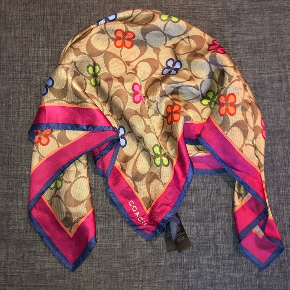 Coach silk scarf - Picture 2 of 3